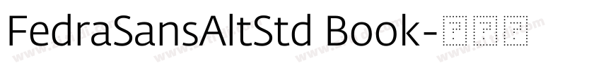 FedraSansAltStd Book字体转换 FedraSansAltStd Book字体转换